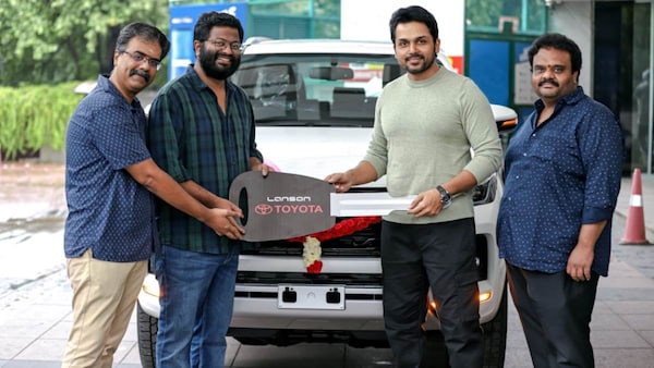 Sardar: Buoyed by success of the Karthi-starrer, producer Lakshman gifts a swanky car to director PS Mithran