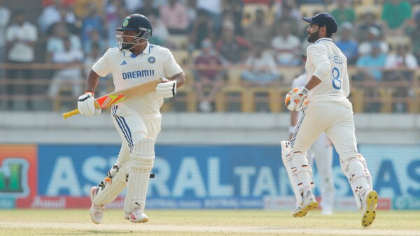 IND vs ENG - Ravindra Jadeja's 100 comes at the cost of Sarfaraz Khan's wicket, Rohit Sharma throws cap in frustration