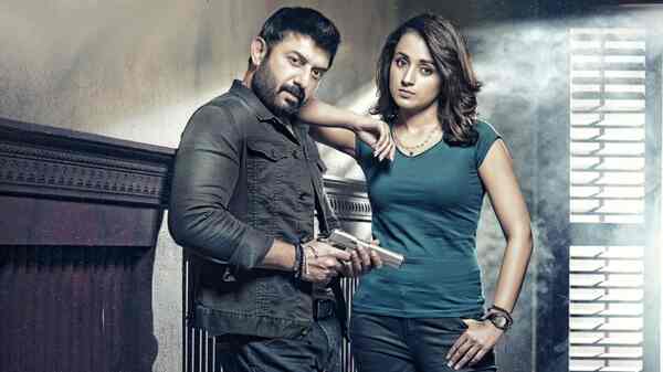 Arvind Swamy, Trisha's long-pending Sathuranka Vettai 2 to hit the screens in January