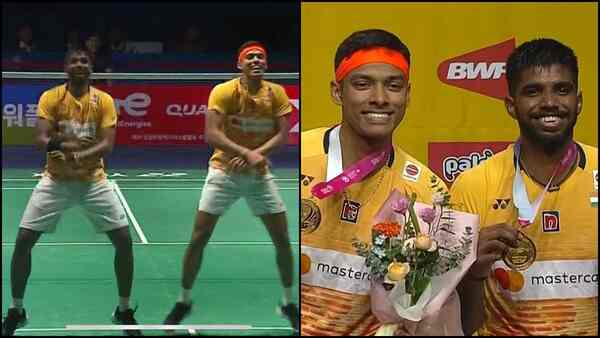 Satwiksairaj Rankireddy-Chirag Shetty duo steal the show with 'Gangnam Style' dance after Korea Open 2023 Final victory