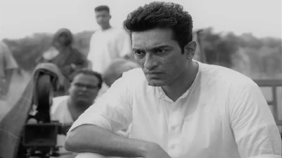 Aparajito: Poster of Anik Dutta’s film based on the life of Satyajit Ray while filming Pather Panchali i out. is out