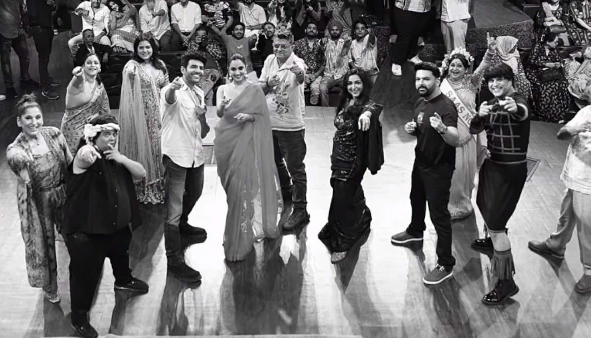 Satyaprem Ki Katha stars Kartik Aaryan and Kiara Advani recreate internet's famous reel on The Kapil Sharma Show