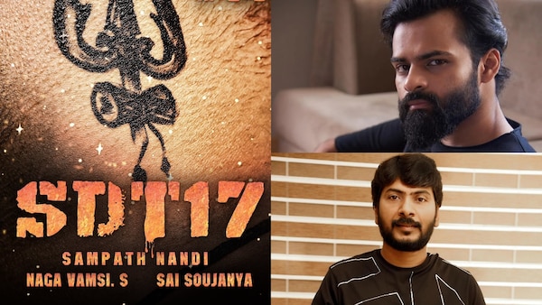 SDT 17 first glimpse launch date out: Here’s the title, female lead of Sai Dharam Tej-Sampath Nandi’s next