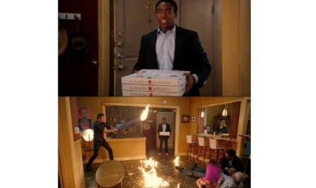 A meme that has gone on to become one among the most popular in social media, name the sitcom from which this is taken.