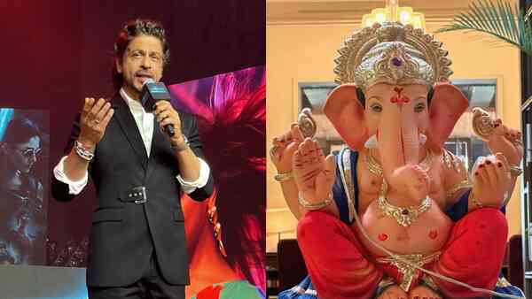 Ganesh Chaturthi 2023: Shah Rukh Khan seeks Bappa’s blessings at Maharashtra CM Eknath Shinde’s residence – watch