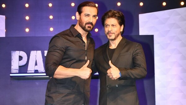 Pathaan event: John Abraham responds cleverly to the "Shah Rukh Khan is back" chants from the audience