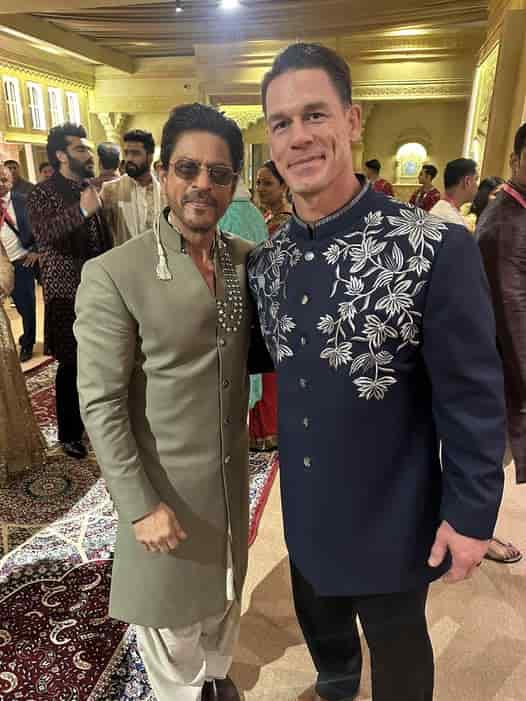 Shah Rukh Khan and John Cena