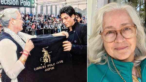 Shah Rukh Khan presented with a Cavalry Regiment polo jacket in a throwback picture shared by Nafisa Ali