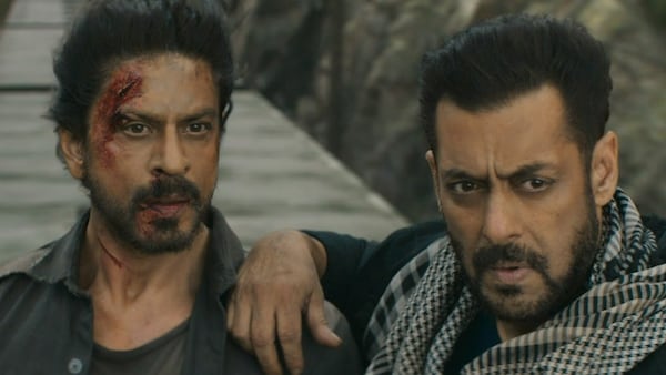 Shah Rukh Khan and Salman Khan in a still from Pathaan