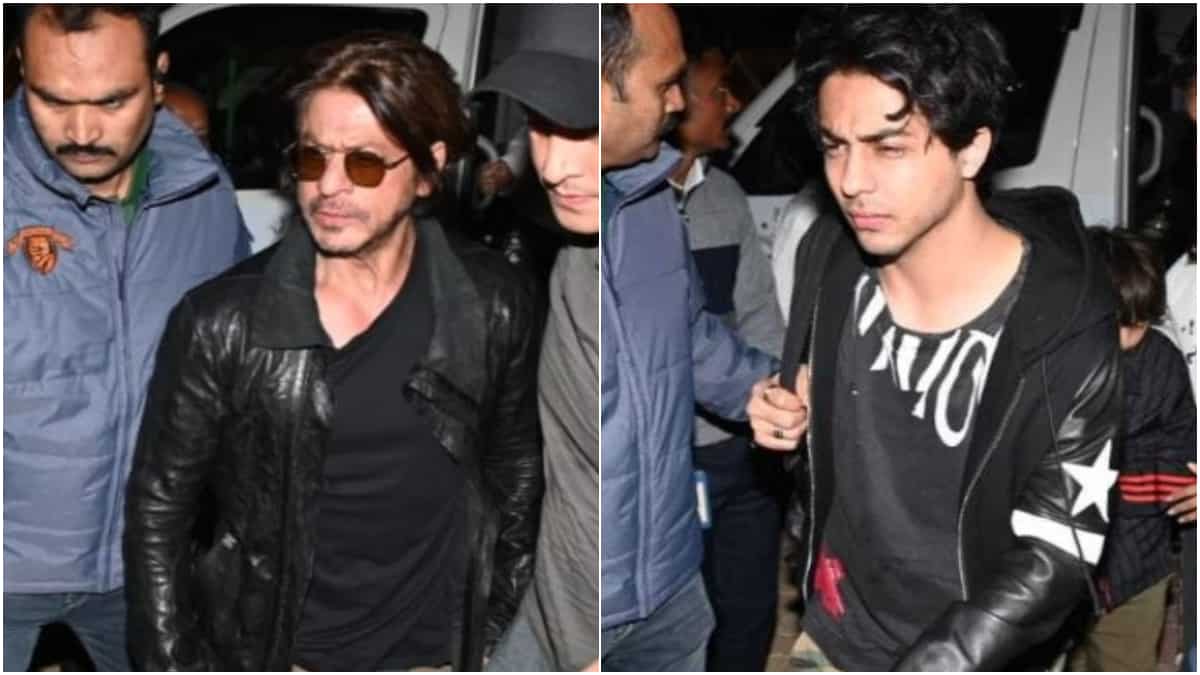 https://www.mobilemasala.com/film-gossip/Shah-Rukh-Khan-and-Gauri-spotted-with-Suhana-Aryan-AbRam-at-Jamnagar-airport-as-they-head-back-to-Mumbai-in-style-i220800
