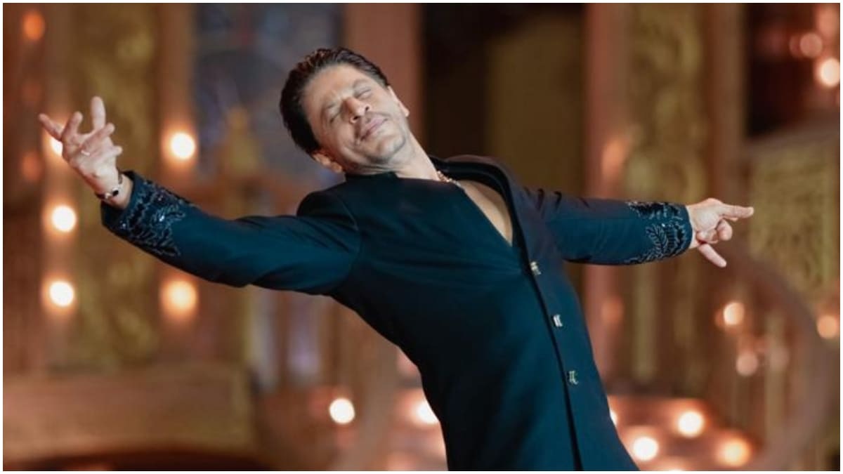 Shah Rukh Khan twins with AbRam at Anant Ambani-Radhika Merchant’s pre-wedding day 2, Suhana Khan spices it up in red