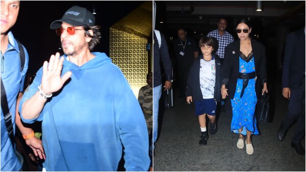 In Pics: Shah Rukh Khan returns to Mumbai with Gauri and AbRam amid reports of surgery post accident