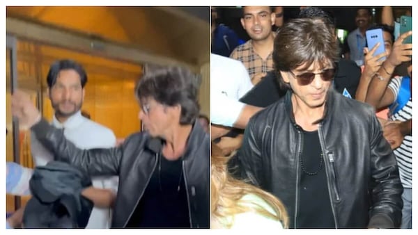Watch: Shah Rukh Khan gets angry at a fan trying to click a selfie with him at the airport