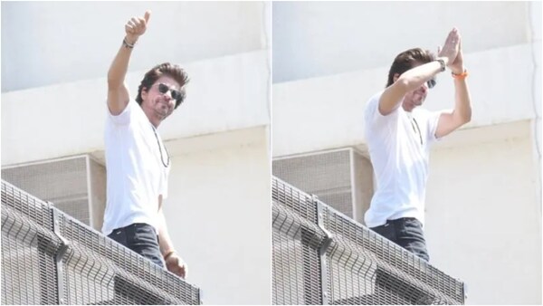 Eid 2023: Shah Rukh Khan greets fans outside Mannat with AbRam; pics go viral