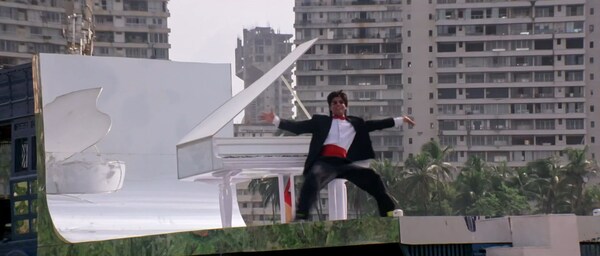 Shah Rukh Khan in a still from Yes Boss