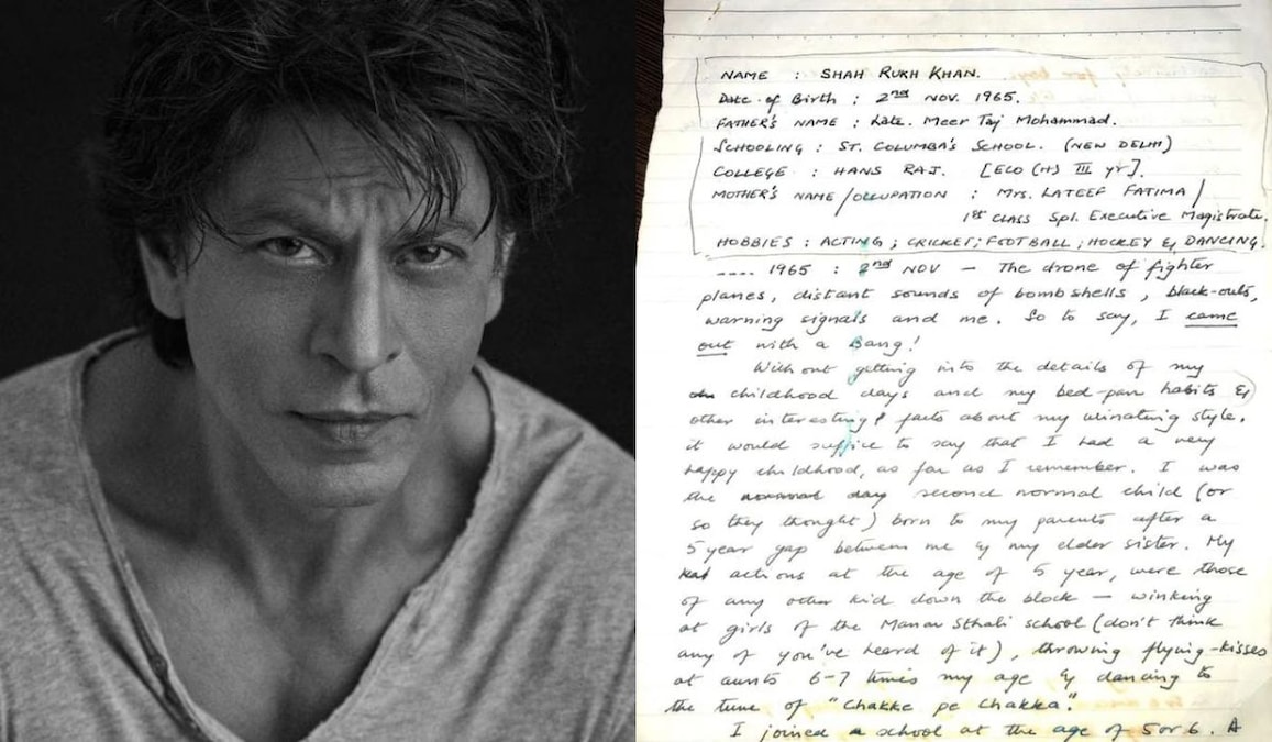 Shah Rukh Khan’s handwritten essay from his college days is going viral. Read to know why!