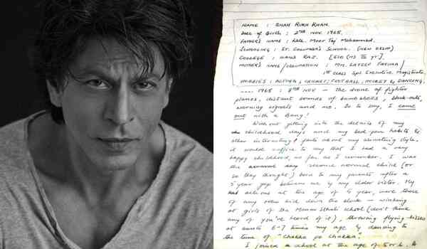 Shah Rukh Khan’s handwritten essay from his college days is going viral. Read to know why!