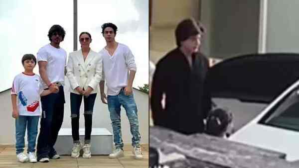 Diwali 2022: Shah Rukh Khan, wife Gauri Khan and son AbRam visit office; VIDEO