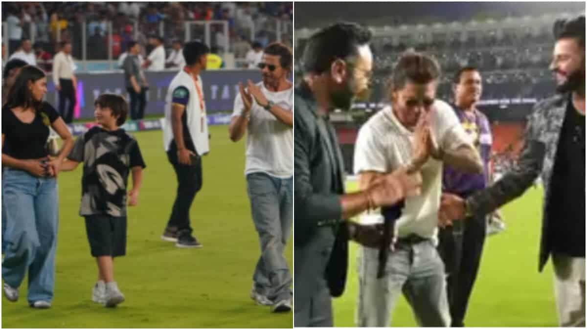 Shah Rukh Khan accidentally runs into Suresh Raina and Akaash Chopra during KKR victory lap | Here’s what happened next