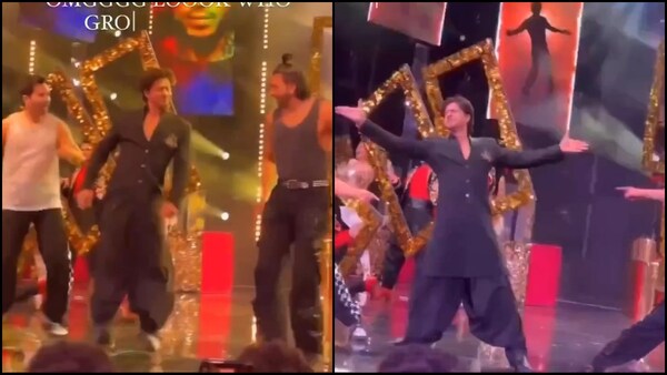 Watch: Shah Rukh Khan's high-energy Jhoome Jo Pathaan performance with Ranveer Singh and Varun Dhawan will leave you flabbergasted