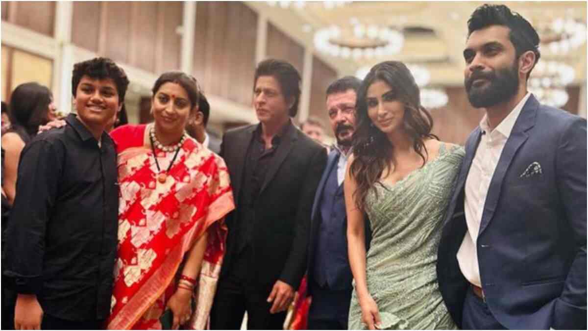 Shah Rukh Khan, Mouni Roy, Ronit Roy attend the wedding reception of Smriti Irani's daughter; Pictures out