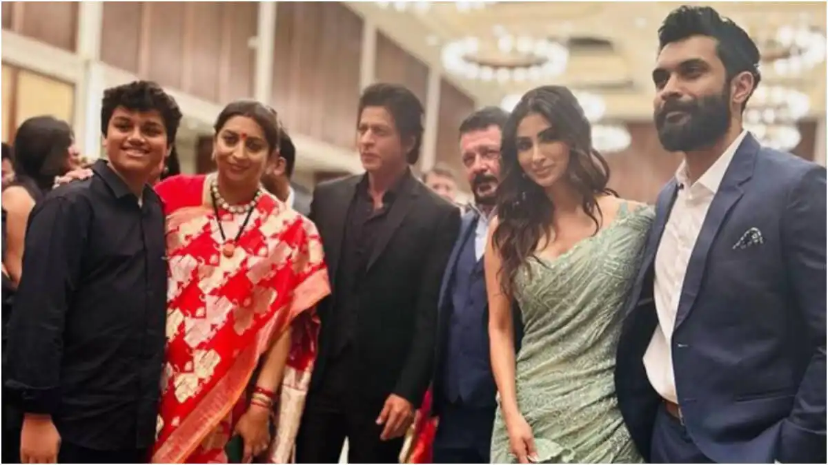 Shah Rukh Khan, Mouni Roy, Ronit Roy attend the wedding reception of Smriti Irani's daughter; Pictures out