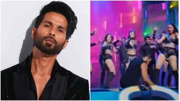 Watch: Shahid Kapoor trips during dance performance; check out his reaction