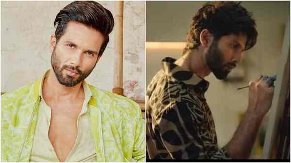 Shahid Kapoor takes an artistic route as he drops a hint about the Amazon Original, Farzi