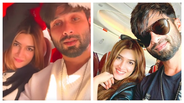 Shahid Kapoor and Kriti Sanon's fun banter in flight is too cute to miss