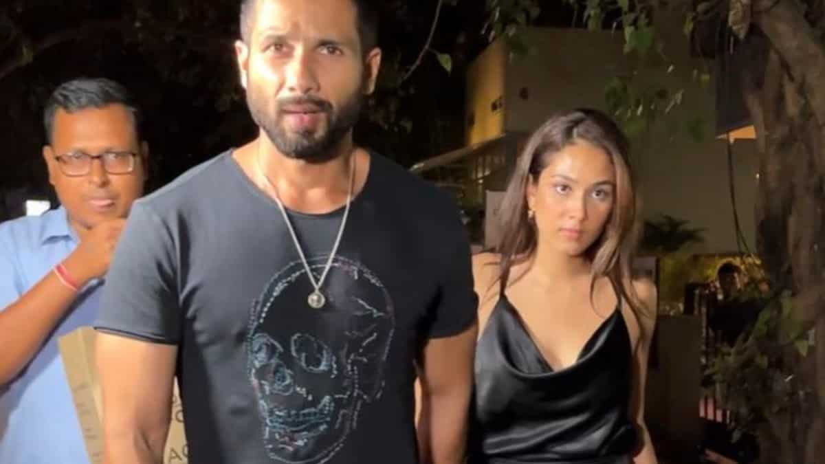 Mira Rajput-Shahid Kapoor twin in black for dinner date a day after playing hide-and-seek at Natasha Dalal’s baby shower