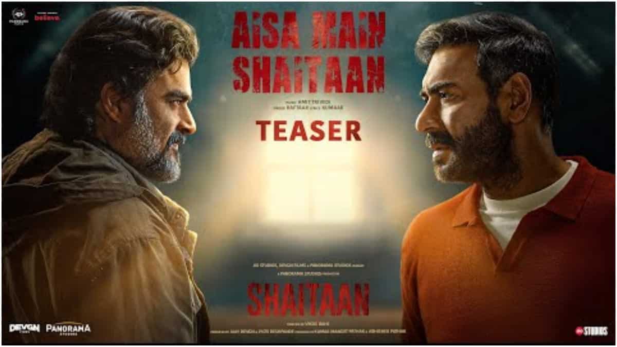 Shaitaan song Aisa Main Shaitaan to release tomorrow; teaser ft. Ajay Devgn and R Madhavan is her to prepare us for a spooky ride