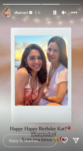 Sharvari Wagh's Instagram Story