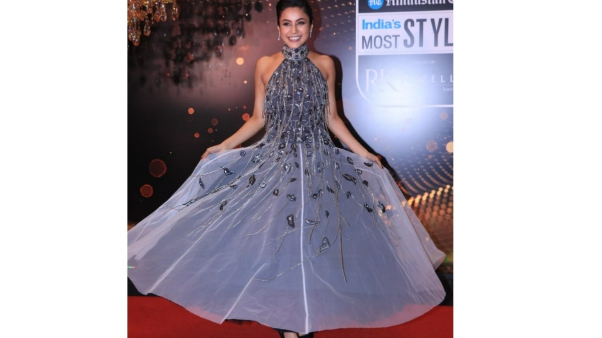 Shehnaaz Gill is a happy doll at HT India’s Most Stylish Awards – see her twirl in black gown through pics