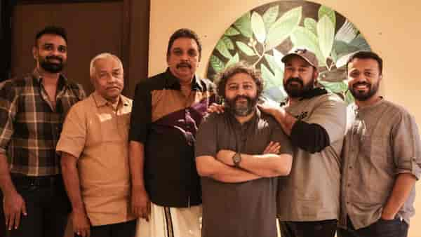 Shibu Baby John with Lijo Jose Pellissery and Mohanlal