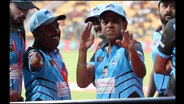 KCC 2023: Shiva Rajkumar grooving to 'Tick Tick Tick' on the cricket field has won the internet over!