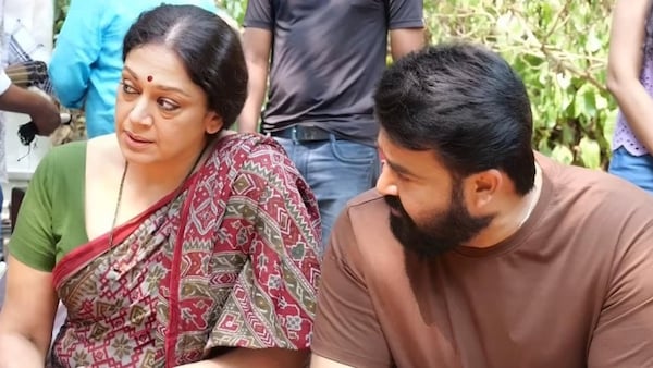 Shobana and Mohanlal spotted at the location of L360