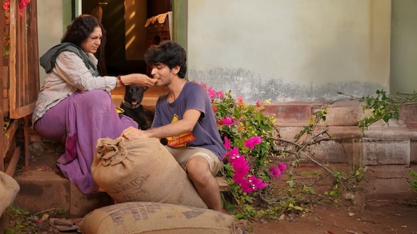 Shobana and Thomas Mathew in a still from Thudarum