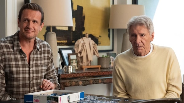 Jason Segel and Harrison Ford in Shrinking Season 3
