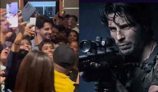 Yodha screening – Sidharth Malhotra mobbed as he tries to watch his movie with fans