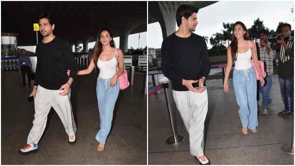 Kiara Advani and Sidharth Malhotra spotted at the airport as they head out on vacation; pics inside!