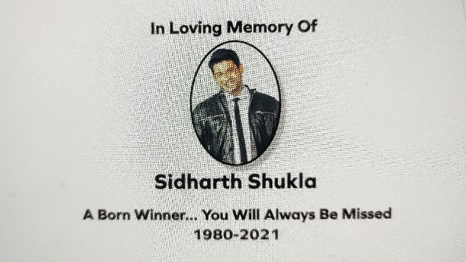 Sidharth Shukla.