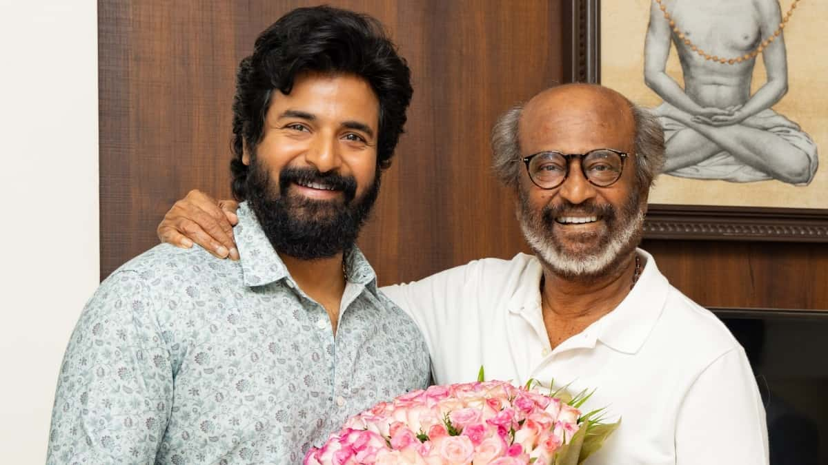 Amaran: Rajinikanth heaps praise on Sivakarthikeyan’s film; poses with the team