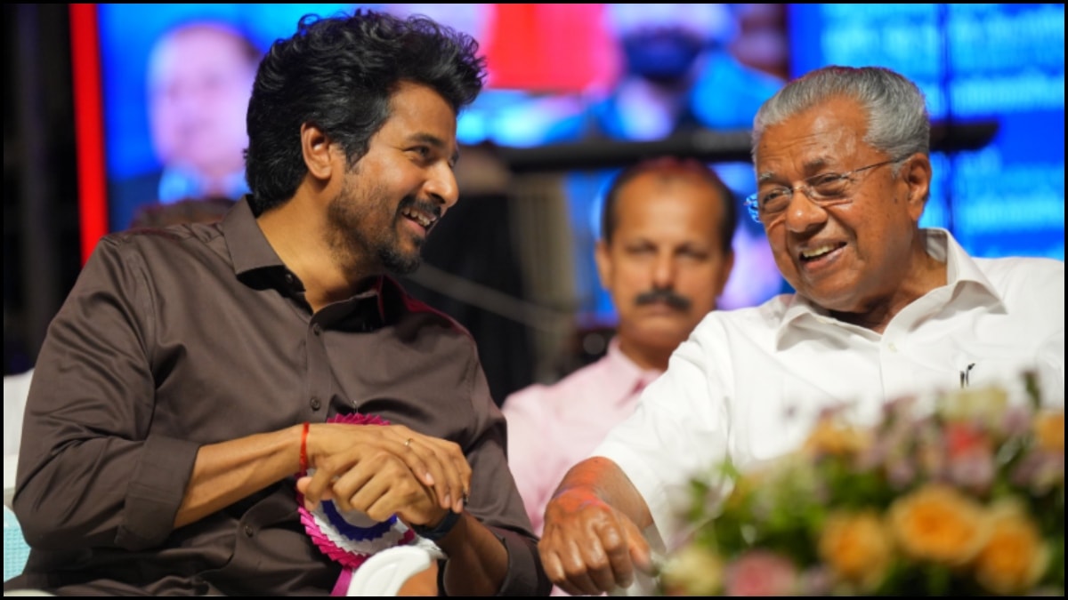 Sivakarthikeyan quotes Rajinikanth film song as he praises Kerala CM Pinarayi