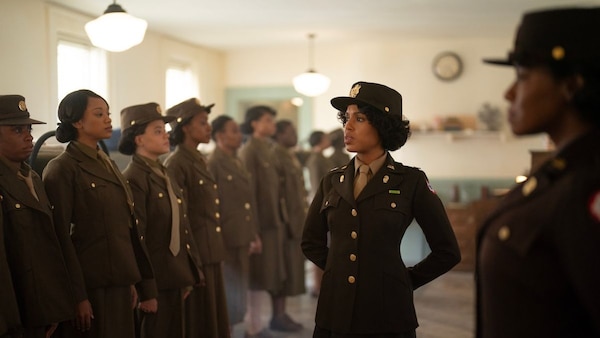 Kerry Washington (centre) in a still from the Six Triple Eight