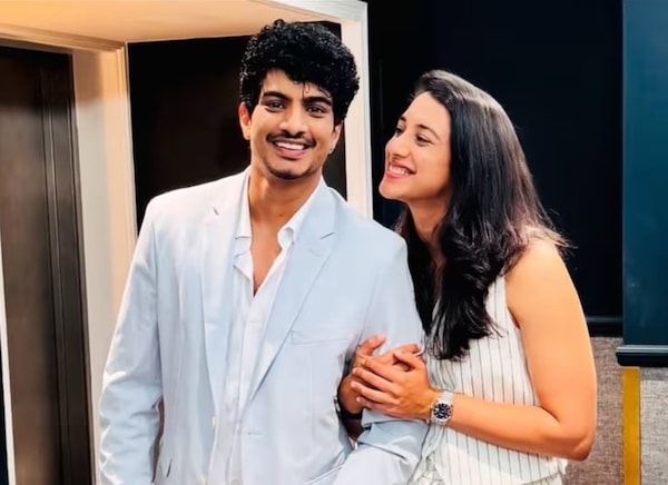 Palash and Smriti together. Image | X