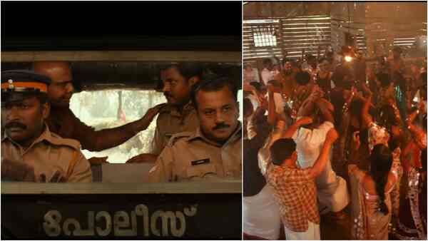 Anchakkallakokkan song Thumbi - People can be seen dancing to an upbeat song in the midst of chaos