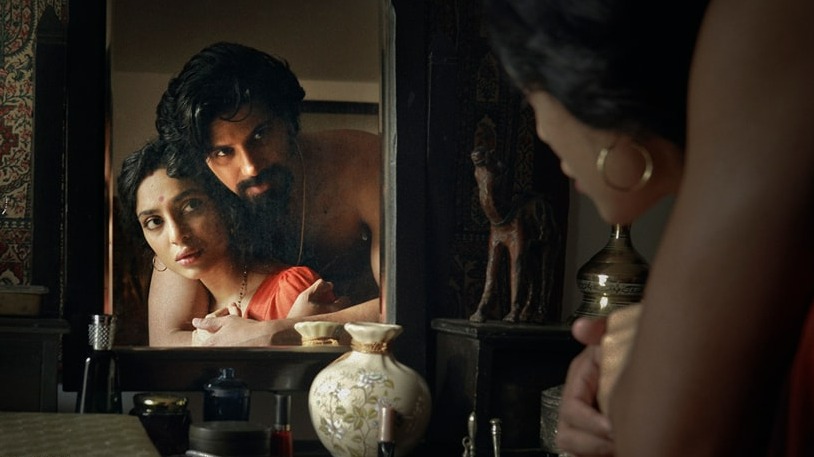 Sobhita and Dulquer in a still from Kurup