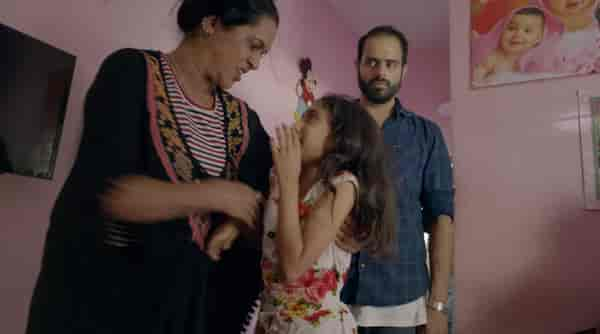 Bhavani Prakash, Shivani and Deepam Kohli in a still from the film