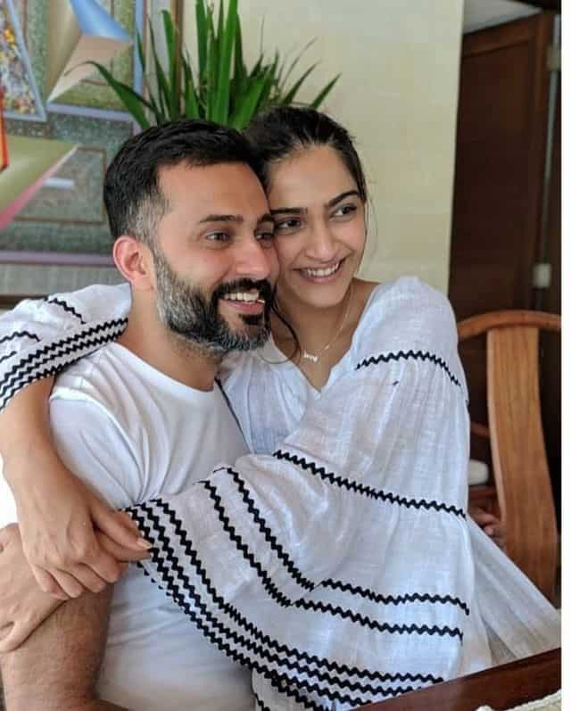Sonam Kapoor and Anand Ahuja are all smiles