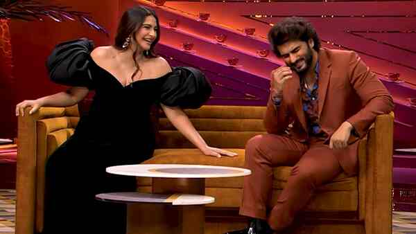 Koffee With Karan 7 Episode 6 promo: Mom-to-be Sonam Kapoor calls Ranbir Kapoor's Brahmastra 'Shiva No 1', leaving Arjun Kapoor in splits